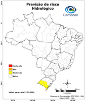 27/07/2026 - Previsão de Riscos Geo-Hidrológicos
