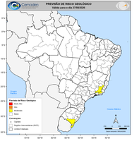 27/08/2026 - Previsão de Riscos Geo-Hidrológicos