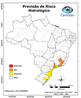 27/09/2023 - Previsão de Riscos Geo-Hidrológicos