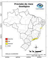 28/02/2023 - Previsão de Risco Geo-Hidrológicos