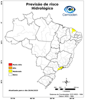 28/04/2025 - Previsão de riscos geo-hidrológicos