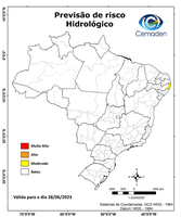 28/06/2023 - Previsão de Risco Geo-Hidrológicos
