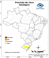 28/07/2026 - Previsão de Riscos Geo-Hidrológicos