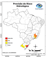 28/09/2023 - Previsão de Riscos Geo-Hidrológicos