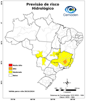 28/10/2024 - Previsão de Riscos Geo-Hidrológicos