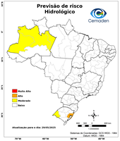 29/05/2025 - Previsão de Riscos Geo-Hidrológicos