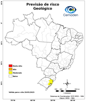 29/05/2025 - Previsão de Riscos Geo-Hidrológicos