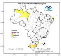29/06/2025 - Previsão de Riscos Geo-Hidrológicos