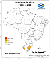 29/07/2026 - Previsão de Riscos Geo-Hidrológicos