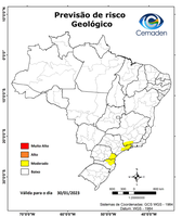 30/01/2023 - Previsão de Riscos Geo-hidrológicos