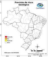 30/03/2025 - Previsão de Riscos Geo-Hidrológicos