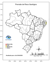 30/04/2026 - Previsão de Riscos Geo-Hidrológicos