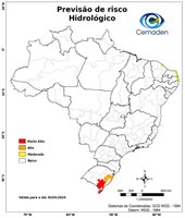 30/05/2024 - Previsão de Riscos Geo-Hidrológicos