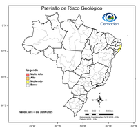 30/06/2025 - Previsão de riscos geo-hidrológicos