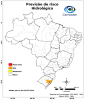 30/07/2026 - Previsão de Riscos Geo-Hidrológicos
