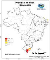 31/05/2024 - Previsão de Riscos Geo-hidrológicos