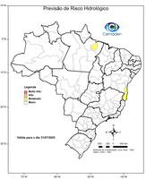 31/07/2025 - Previsão de Riscos Geo-Hidrológicos