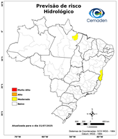 31/07/2025 - Previsão de riscos geo-hidrológicos
