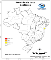 31/08/2024 - Previsão de Riscos Geo-Hidrológicos