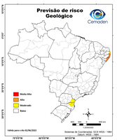 02/06/2022 - Previsão de riscos geo-hidrológicos