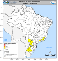 Previsão de Riscos Geo-Hidrológicos para o dia 04/10/2026