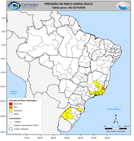 Previsão de Riscos Geo-Hidrológicos para os dias 02/10, 03/10 e 04/10/2026