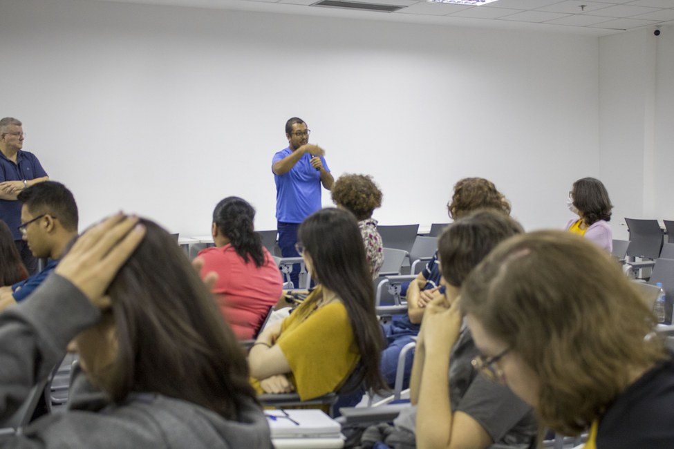 Evento Educomunicação -  participante e auditório (Foto Cemaden Educação)