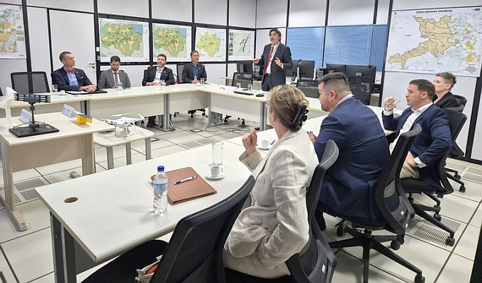 Censipam recebe delegação dos EUA para apresentar projeto de Geointeligência