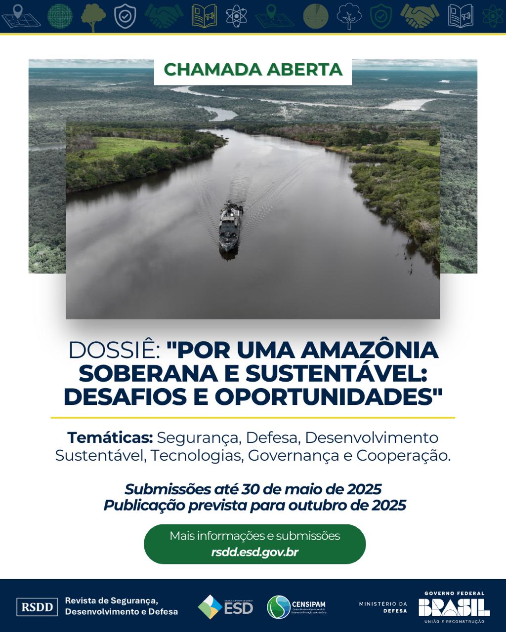 Parceria entre Censipam e Escola Superior de Defesa impulsiona Revista sobre a Amazônia na COP-30