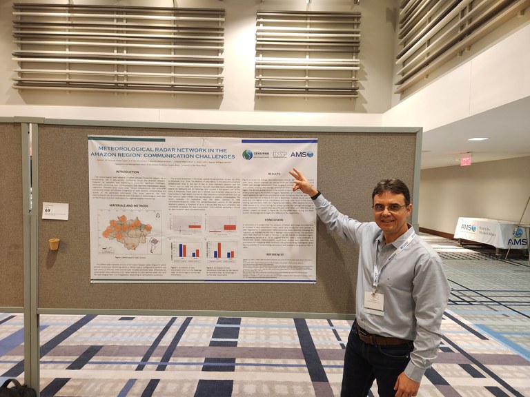 Servidores do Censipam apresentam pesquisa sobre rede de radares na Amazônia em conferência internacional no Canadá