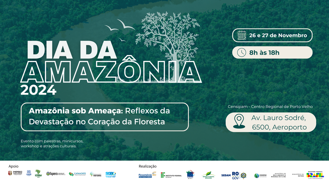 Banner do evento do dia da amazônia