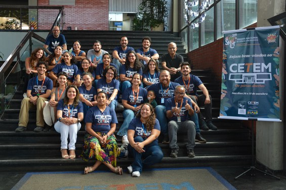 Equipe do CETEM que fez parte do evento