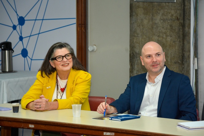Sra. Verônica Goulart (MCTI) e Caio Barbosa (AGU)