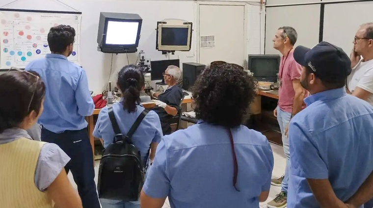 Alunos participando de atividades do curso