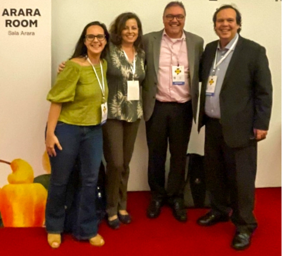 Da esquerda para a direita: Carolina Zoccoli (Firjan), Lúcia Xavier (CETEM), Jorge Soto (Braskem) e Maurício Porto (Poyry Tecnologia) 