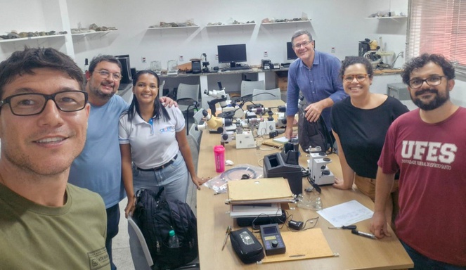 Treinamento para nova equipe do Lapege