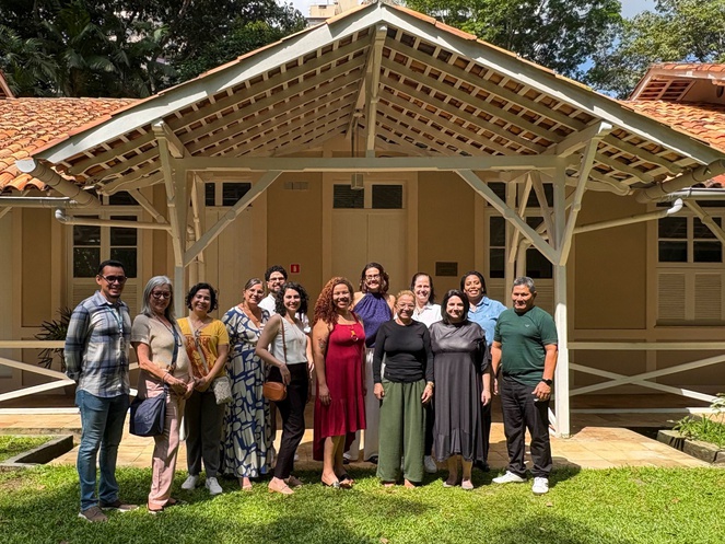 Bibliotecários participantes da 7ª Reunião da Rede de Bibliotecas das Unidades de Pesquisa do Ministério da Ciência, Tecnologia e Inovação (MCTI)