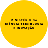 elos institucionais: selo amarelo do Ministério da Ciência, Tecnologia e Inovação