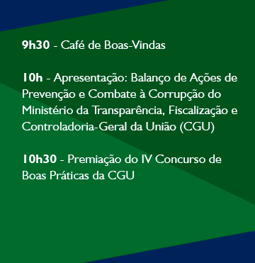 Programação - Dia Internacional Contra a Corrupção