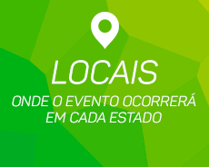 Locais onde o evento ocorrerá em cada estado