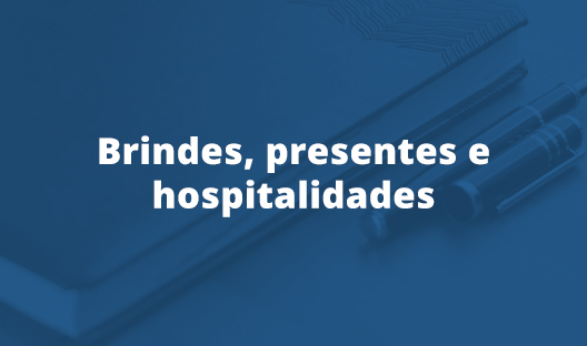 brindes e hospitalidades