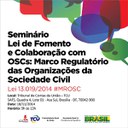 Seminário: Marco Regulatório das Organizações da Sociedade Civil