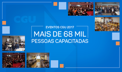 CGU capacita mais de 68 mil pessoas em eventos realizados em 2017