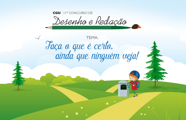 11º Concurso de Desenho e Redação da CGU está com inscrições abertas