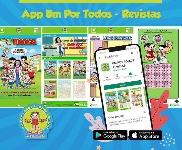 CGU lança revistas digitais e interativas da Turma da Mônica sobre ética e cidadania a alunos do 1º ao 5º ano