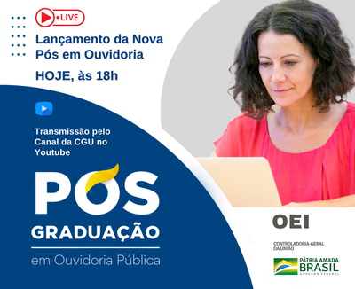 Inscrições abertas para a segunda turma da Pós-Graduação em Ouvidoria Pública