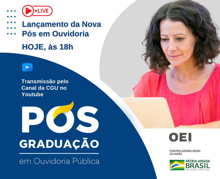Inscrições abertas para a segunda turma da Pós-Graduação em Ouvidoria Pública