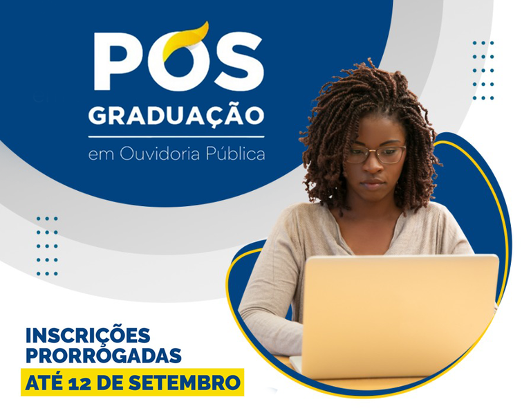 Prorrogadas as inscrições para a 2ª turma da Pós-Graduação em Ouvidoria Pública