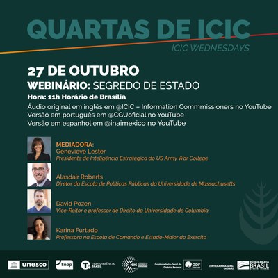 CGU organiza webinar internacional sobre Transparência e Segredo de Estado