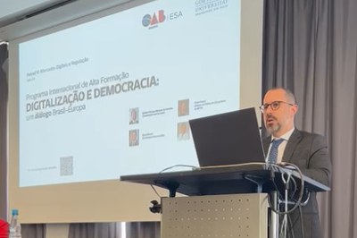 Ministro da CGU palestra em evento na Universidade de Frankfurt, na Alemanha